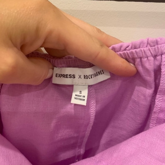 Express x Rocky Barnes Off the Shoulder Dress Y2K - Picture 6 of 7